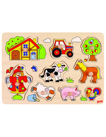 PUZZLE LEGNO C/POMELLI 30X21 FATTORIA PZ.9