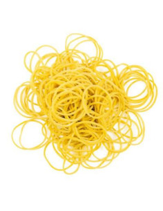ELASTICI IN GOMMA IKONA MM.50 KG.1 GIALLI